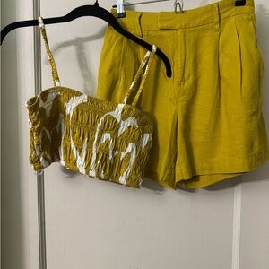 Yellow Women's Shorts